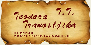 Teodora Tramošljika vizit kartica